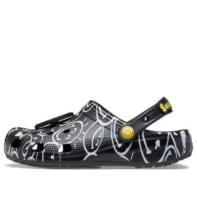 Zuecos clásicos Smiley World «Black White»