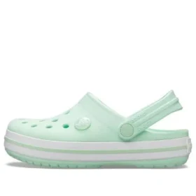 Zuecos Crocband Clog «Verde menta y blanco»