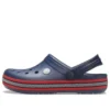 Zuecos Crocband con cremallera «Azul marino y rojo»