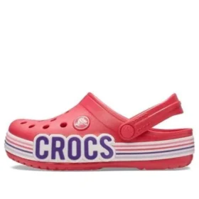 Zuecos Crocband con franja del logotipo «Rojo-Blanco»