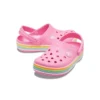 Zuecos Crocband con Glitter arcoíris «Rosa»
