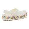 Zuecos Crocband Gem Band «Blanco Multicolor»