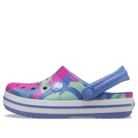 Zuecos Crocband Graphic «Azul Rosa Verde»