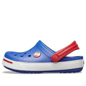 Zuecos Crocband II «Azul, blanco y rojo»