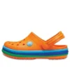 Zuecos Crocband Rainbow Band «Naranja Azul»