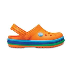 Zuecos Crocband Rainbow Band «Naranja Azul»