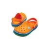 Zuecos Crocband Rainbow Band «Naranja Azul»