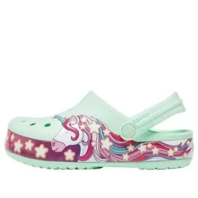 Zuecos Crocband Unicorn «Verde Rojo»
