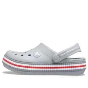 Zuecos Crocband Varsity «Gris Rojo»
