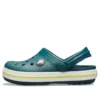 Zuecos Crocband «Verde Blanco»