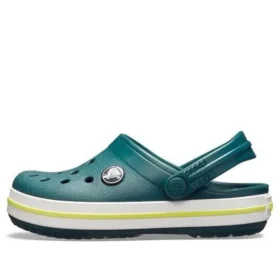 Zuecos Crocband «Verde Blanco»