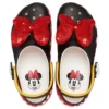 Zuecos de plataforma clásicos Crocs x Minnie Mouse «Negro, rojo y blanco»