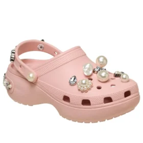 Zuecos de plataforma Crocs x Simone Rocha «Pink Rose»