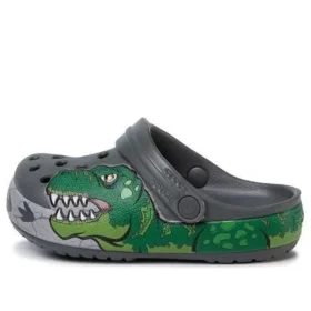 Zuecos Fun Lab Dino Band Lights «Gris verde»