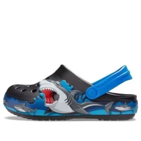 Zuecos Fun Lab Shark Lights «Negro, gris, azul»