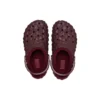 Zuecos geométricos forrados «Dark Cherry»