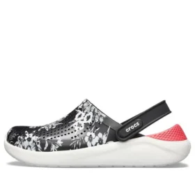 Zuecos Lite Ride Hyper Floral «Negro, Blanco, Rojo»