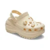 Zuecos Mega Crush con conchas y perlas «Beige»
