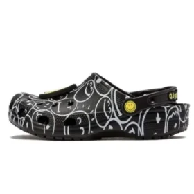 Zuecos Smiley World Classic Clog «Negro, blanco y amarillo»