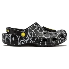 Zuecos Smiley World Classic Clog «Negro, blanco y amarillo»