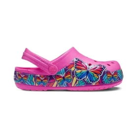 Zuecos tipo Fun Lab Multi Butterfly Band Light «Pink Blue»
