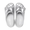 Zuecos tipo Siren Metallic Bow «Silver»